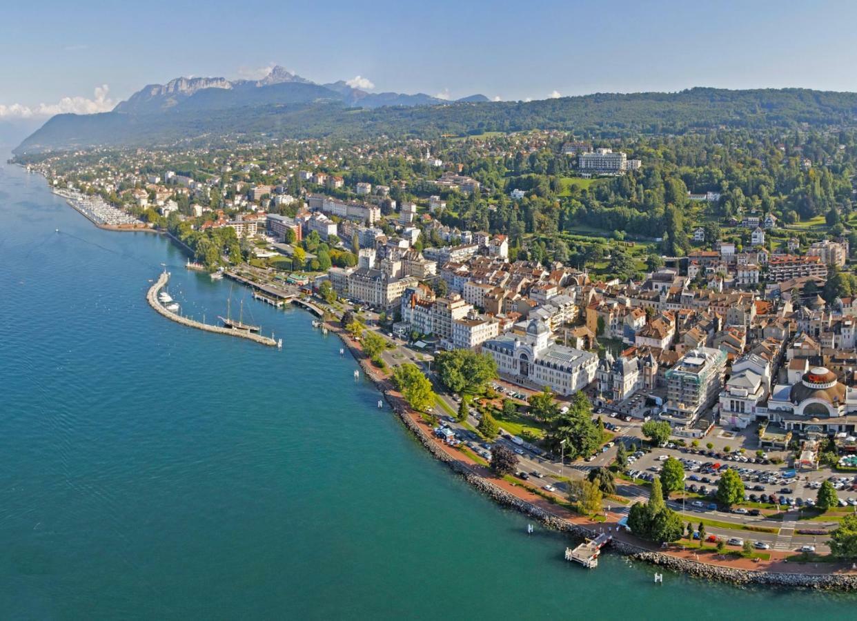 Appartamento Au Rythme Du Lac Évian-les-Bains Esterno foto